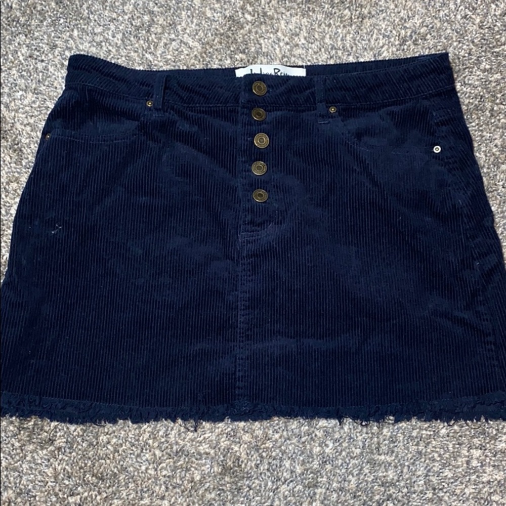 Black jean skirt